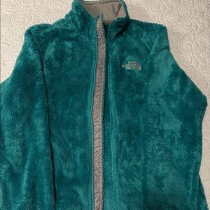 Teal North Face jacket, size S